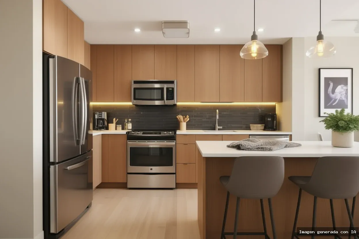 Después: Cocina con home staging virtual