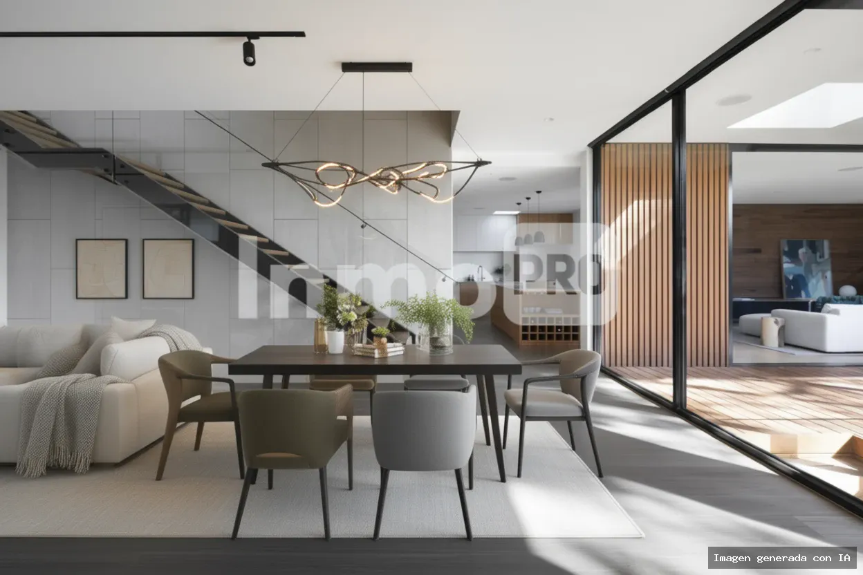 Después: Comedor con home staging virtual